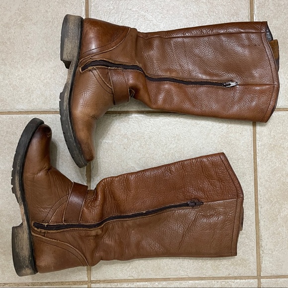 Steve Madden Brown Leather Riding Boots - Picture 4 of 8